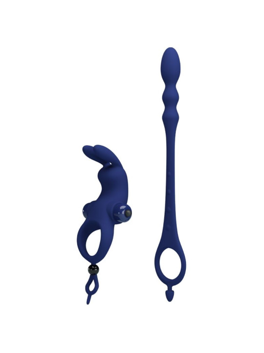 PRETTY LOVE - AYAD ANILLO VIBRADOR RABBIT CON PLUG AZUL DE LA MARCA PRETTY LOVE MALE