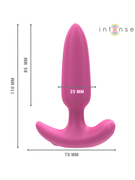 INTENSE - ROSS PLUG ANAL 10 VIBRACIONES ROSA CONTROL REMOTO DE LA MARCA INTENSE ANAL TOYS