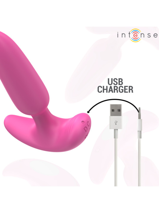 INTENSE - ROSS PLUG ANAL 10 VIBRACIONES ROSA CONTROL REMOTO DE LA MARCA INTENSE ANAL TOYS