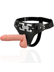 ARNES DELUXE CON VIBRACION REALISTICO 18 CM -O- 4.5 CM DE LA MARCA HARNESS ATTRACTION