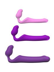 QUEENS STRAP-ON FLEXIBLE VIOLETA TALLA L DE LA MARCA ADRIEN LASTIC