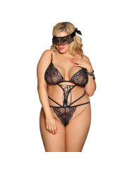 TEDDY Y ANTIFAZ NEGRO TALLA GRANDE DE LA MARCA SUBBLIME QUEEN PLUS SIZE