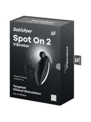 SPOT ON 2 VIBRADOR LAY-ON NEGRO DE LA MARCA SATISFYER VIBRATOR