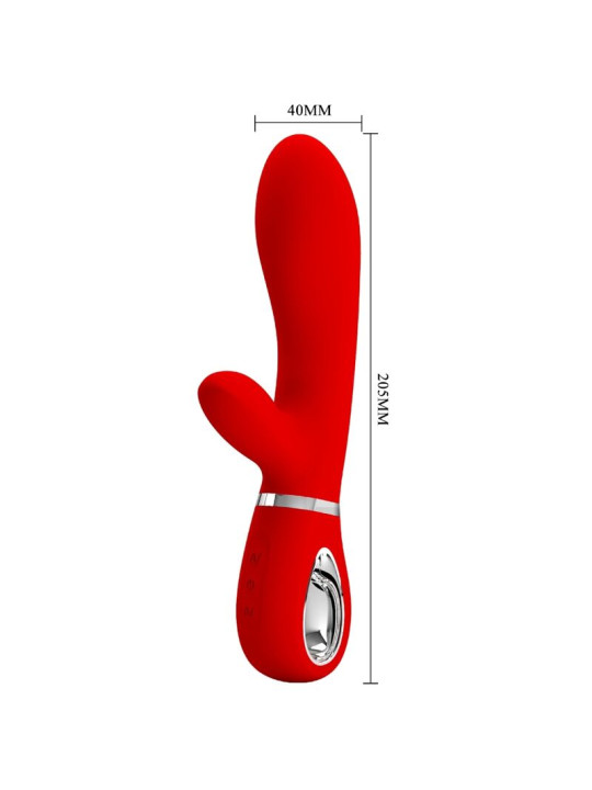 THOMAS VIBRADOR PUNTO G MULTIFUNCIÓN ROJO DE LA MARCA PRETTY LOVE FLIRTATION