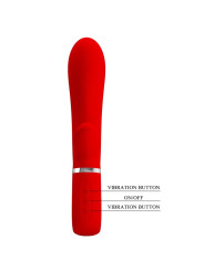 THOMAS VIBRADOR PUNTO G MULTIFUNCIÓN ROJO DE LA MARCA PRETTY LOVE FLIRTATION