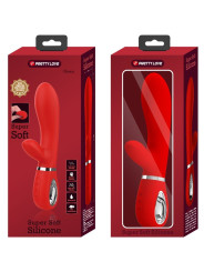 THOMAS VIBRADOR PUNTO G MULTIFUNCIÓN ROJO DE LA MARCA PRETTY LOVE FLIRTATION