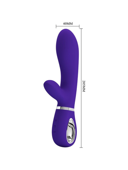 THOMAS VIBRADOR PUNTO G MULTIFUNCIÓN VIOLETA DE LA MARCA PRETTY LOVE FLIRTATION