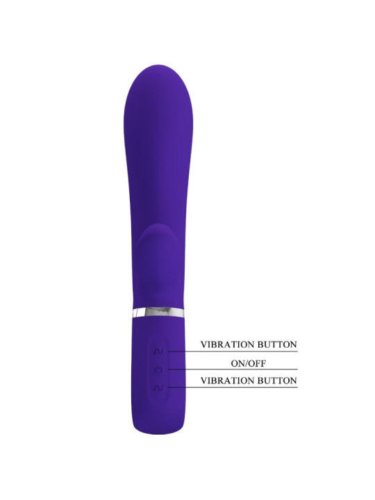 THOMAS VIBRADOR PUNTO G MULTIFUNCIÓN VIOLETA DE LA MARCA PRETTY LOVE FLIRTATION