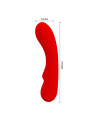 PRESCOTT VIBRADOR RECARGABLE ROJO DE LA MARCA PRETTY LOVE SMART