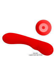 PRESCOTT VIBRADOR RECARGABLE ROJO DE LA MARCA PRETTY LOVE SMART