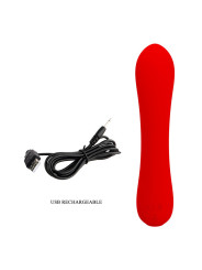 PRESCOTT VIBRADOR RECARGABLE ROJO DE LA MARCA PRETTY LOVE SMART