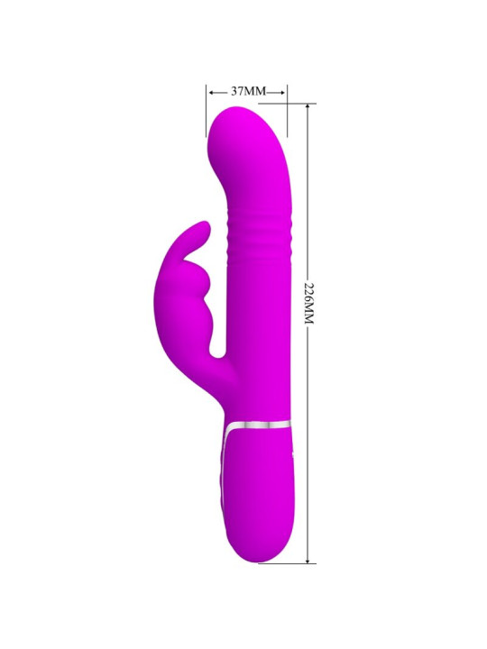 VIBRADOR COALE RABBIT PERLAS VIOLETA DE LA MARCA PRETTY LOVE FLIRTATION