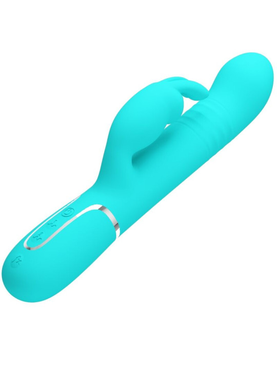 VIBRADOR COALE RABBIT PERLAS VERDE AGUA DE LA MARCA PRETTY LOVE FLIRTATION