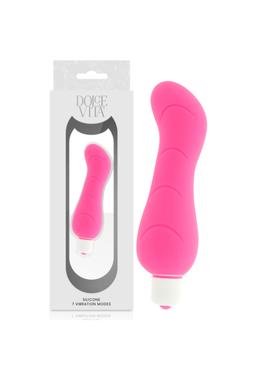 G-SPOT VIBRADOR SILICONA ROSA DE LA MARCA DOLCE VITA