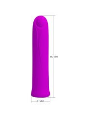 CURTIS MINI VIBRADOR SUPER POWER 12 VIBRACIONES SILICONA VIOLETA DE LA MARCA PRETTY LOVE FLIRTATION