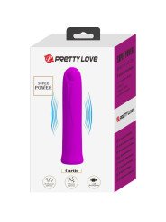 CURTIS MINI VIBRADOR SUPER POWER 12 VIBRACIONES SILICONA VIOLETA DE LA MARCA PRETTY LOVE FLIRTATION