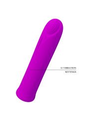 CURTIS MINI VIBRADOR SUPER POWER 12 VIBRACIONES SILICONA VIOLETA DE LA MARCA PRETTY LOVE FLIRTATION