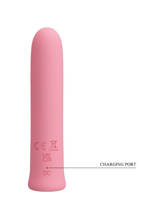 CURTIS MINI VIBRADOR SUPER POWER 12 VIBRACIONES SILICONA ROSA DE LA MARCA PRETTY LOVE FLIRTATION