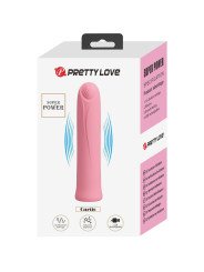 CURTIS MINI VIBRADOR SUPER POWER 12 VIBRACIONES SILICONA ROSA DE LA MARCA PRETTY LOVE FLIRTATION