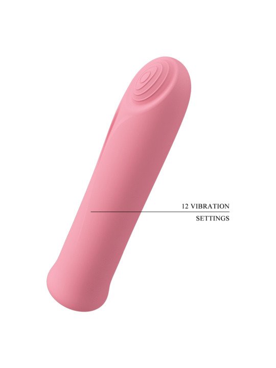 CURTIS MINI VIBRADOR SUPER POWER 12 VIBRACIONES SILICONA ROSA DE LA MARCA PRETTY LOVE FLIRTATION