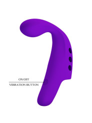 GORGON VIBRADOR DE DEDO RECARGABLE MORADO DE LA MARCA PRETTY LOVE SMART