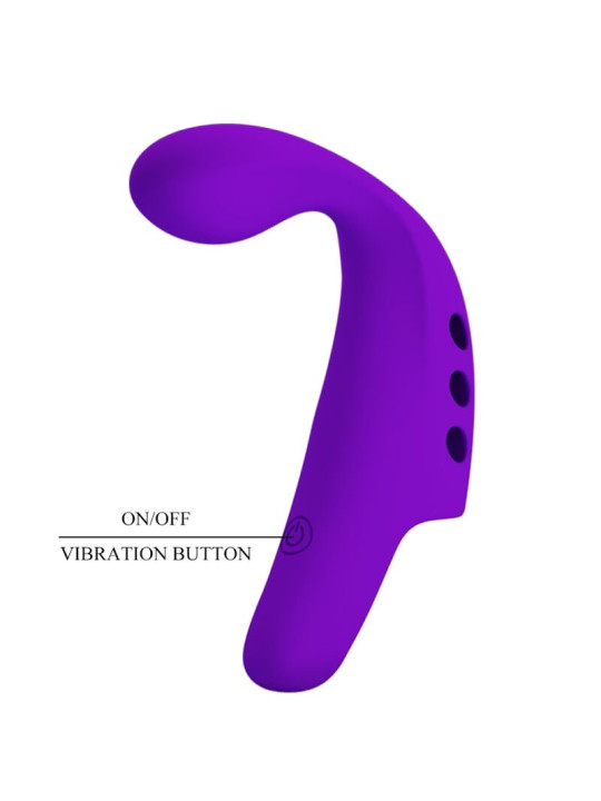 GORGON VIBRADOR DE DEDO RECARGABLE MORADO DE LA MARCA PRETTY LOVE SMART