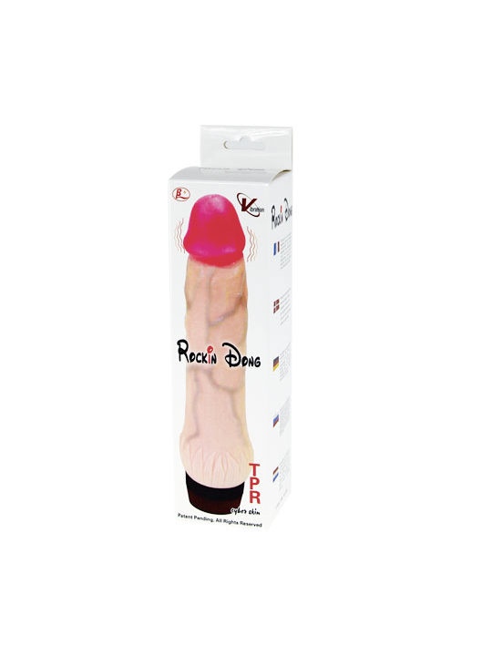 ROCKIN DONG PENE CYBER SKIN II DE LA MARCA BAILE VIBRATORS