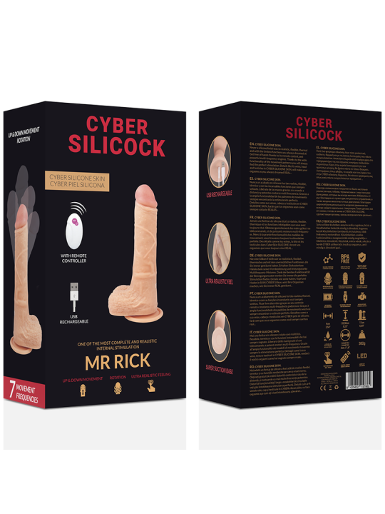 REALISTICO CONTROL REMOTO MR RICK 20.9 CM -O- 4 CM DE LA MARCA CYBER SILICOCK