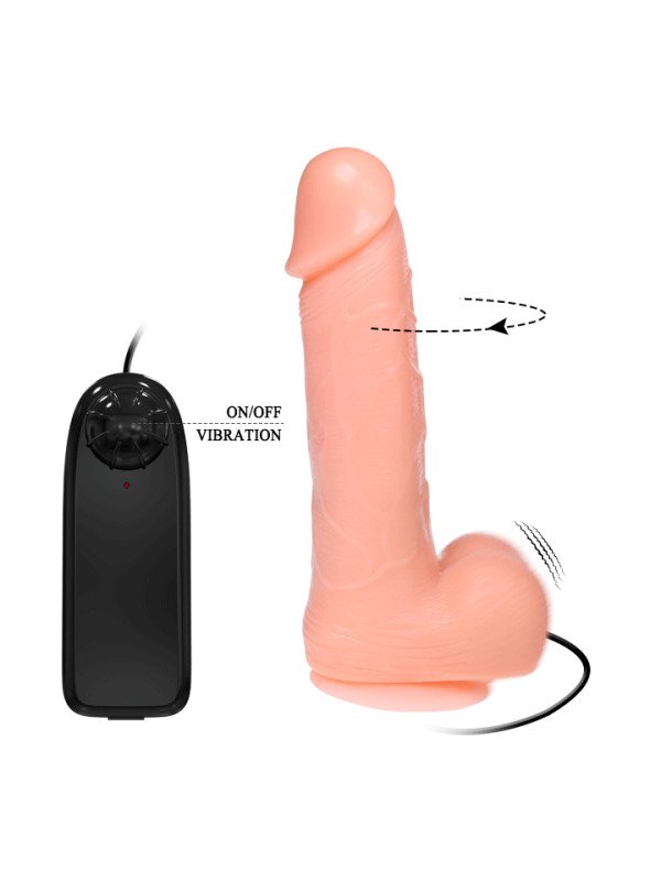 BAILE - DONG DILDO REALISTICO VIBRACION Y ROTACION 20 CM DE LA MARCA BAILE