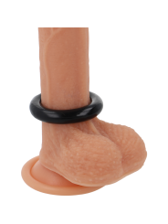 SUPER FLEXIBLE Y RESISTENTE ANILLO PENE 4.5CM NEGRO DE LA MARCA POWERING